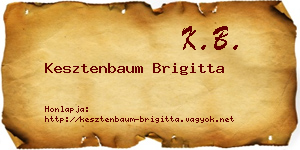 Kesztenbaum Brigitta névjegykártya